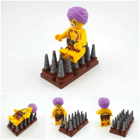 MOC from LEGO® Parts Oriental Fakir Beggar | Medieval | Fits 10332 71047