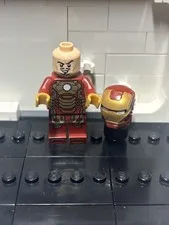 Lego Minifigure Iron Man Mark 42 Armor Marvel Super Heroes Avengers