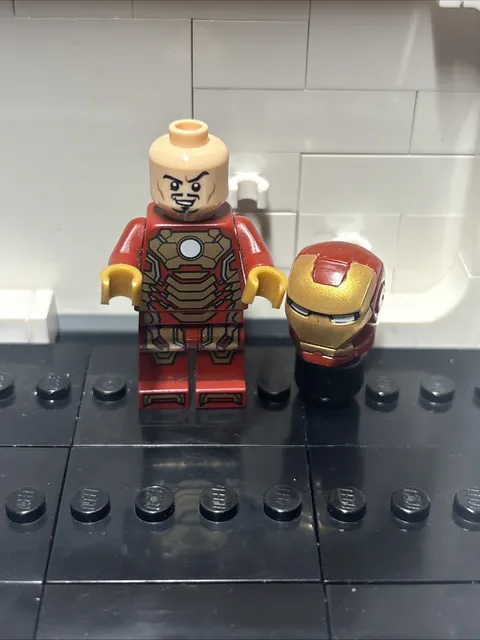 Lego Minifigure Iron Man Mark 42 Armor Marvel Super Heroes Avengers