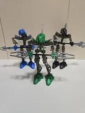 LEGO Bionicle Rahkshi Action Figures Set of 3 (Black, Blue, Green)