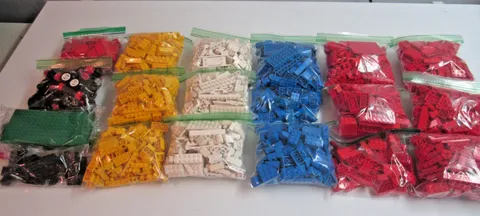 Bulk Lot 9 Pounds AUTHENTIC LEGO BRICKS-Sorted by Color-CLEAN