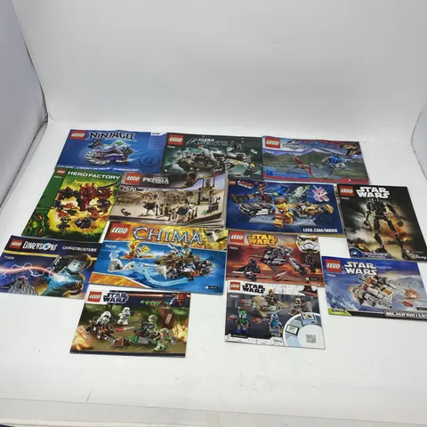LEGO Lot of  13 Manuals Instructions Booklets Star Wars Hero Factory Ninjago Etc