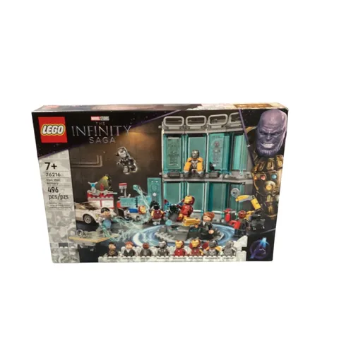 LEGO Marvel Iron Man Armory 76216 Infinity Saga Building Set 496 Pieces NEW
