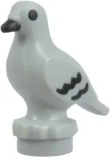 LEGO 7188 Bird, Pigeon with Black Feathers Pattern Set 60469 60506 11371 76350