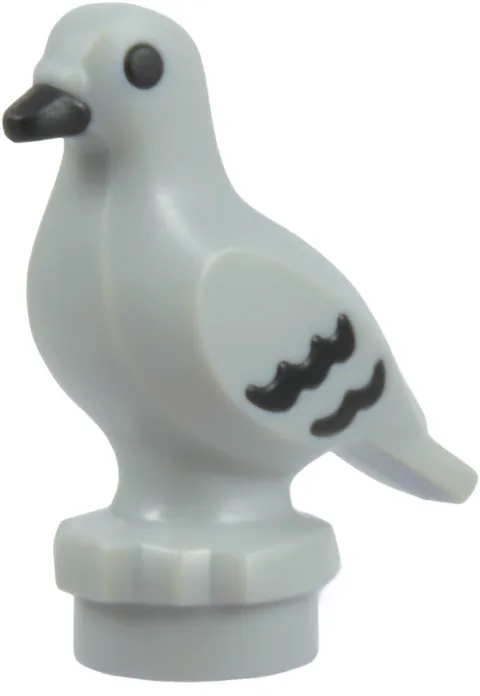 LEGO 7188 Bird, Pigeon with Black Feathers Pattern Set 60469 60506 11371 76350