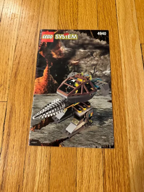 Lego Rock Raiders Granite Grinder (4940) Instruction Booklet Only