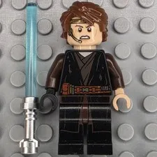 Lego Star Wars Minifigure SW1095 Anakin Skywalker Dirt Stains Headset