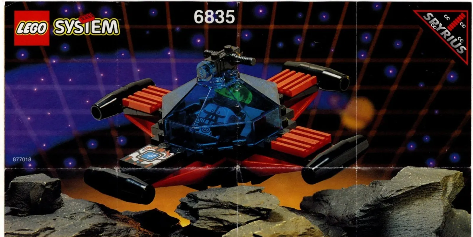 INSTRUCTIONS ONLY LEGO System Space Spyrius #6835 Saucer Scout (1994)