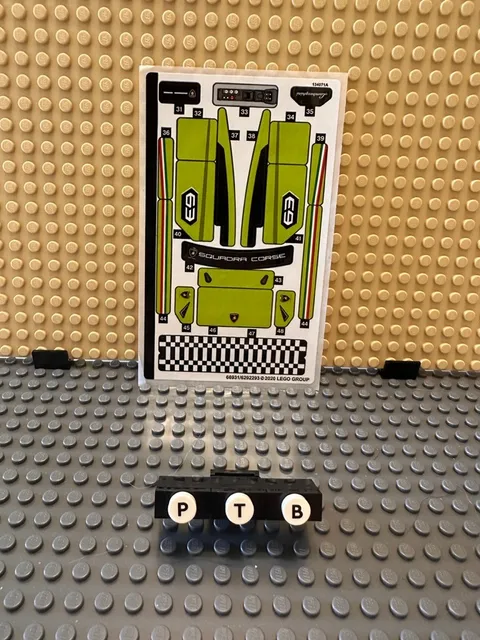 Genuine New LEGO Both Sticker Sheets 76889 Lamborghini URUS & Huracan