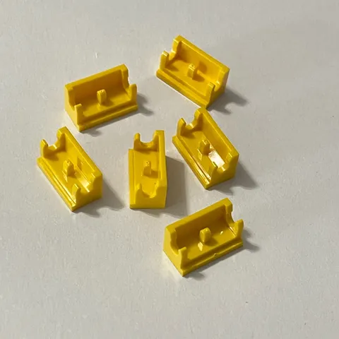Lego 3937 Yellow Replacement Add-on Parts Pieces Lot of 6