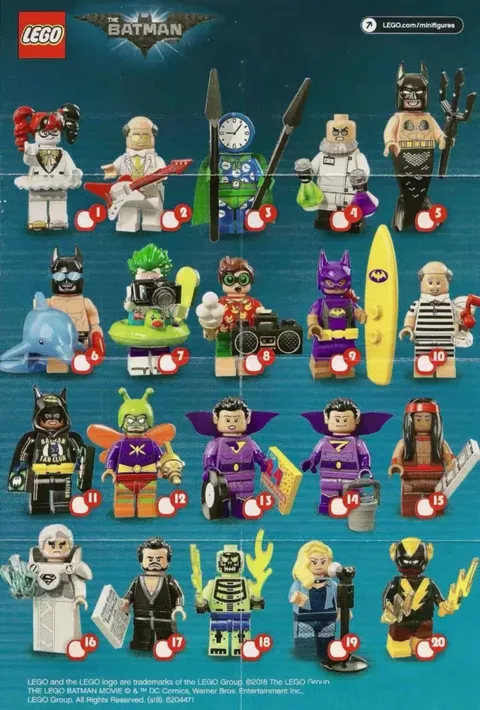 LEGO 71020 Batman Movie Series 2 – Complete Set of 20 Minifigures | NEW ！