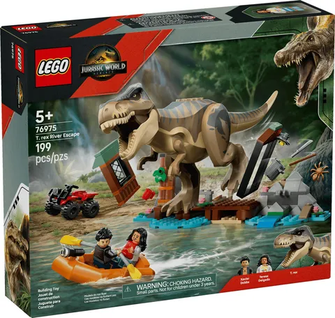 New Sealed Lego Jurassic World T Rex River Escape 76975 Retiring & Collectible