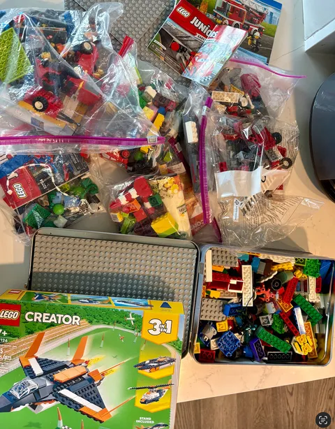 LEGO Building Bricks Pieces Parts Bulk Lot Mixed Themes 3.5 lbs Loose and New