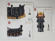 Lego 10333 Instructions + Sticket Set ONLY for Lord Of The Rings Barad-Dur Tower