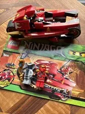 LEGO NINJAGO: Kai's Blade Cycle (9441) 95% Complete W/ Instructions No Box