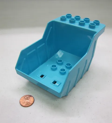 Lego Duplo GARBAGE TRUCK REPLACEMENT BED Part Azure Blue Dump 10945