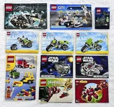 LEGO STAR WARS CITY NINJAGO CREATOR ULTRA AGENTS INSTRUCTION MANUAL LOT 10 PCS