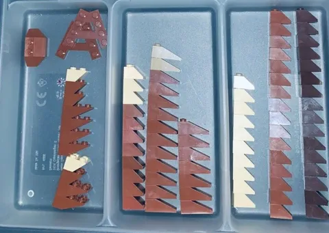 Lego Slope Lot of 86 Brown Tan 45° 2x1 2x22x4 1x4 Inverted 1x3° 2x1 3x2 2x2 3x3
