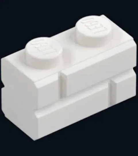 LEGO 1x2 Masonry Brick White x20 - part 98283