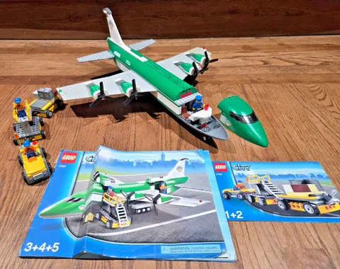 100% COMPLETE LEGO CITY CARGO PLANE 7734 WITH INSTRUCTIONS