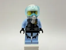 LEGO CITY Part cty0980 - Sky Police, Jet Pilot w/ oxygen mask - MINT