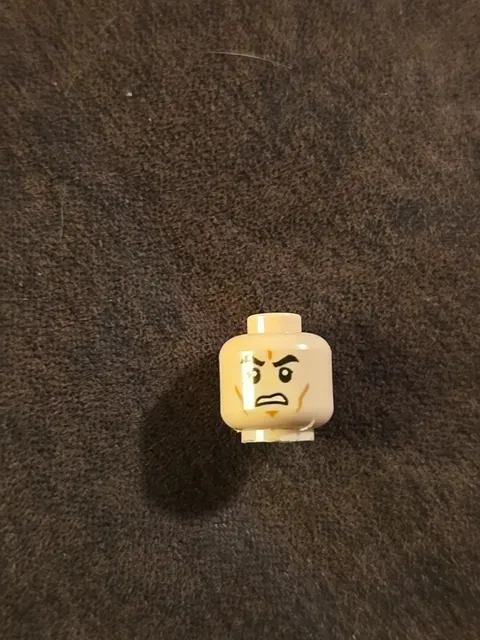 LEGO Light Nougat Flesh Head, Cheek Lines & Dimple, Very Disturbed Upset Angry