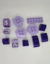 Lego Duplo Lavender / Purple Building Blocks Large Lot of 12 Pieces