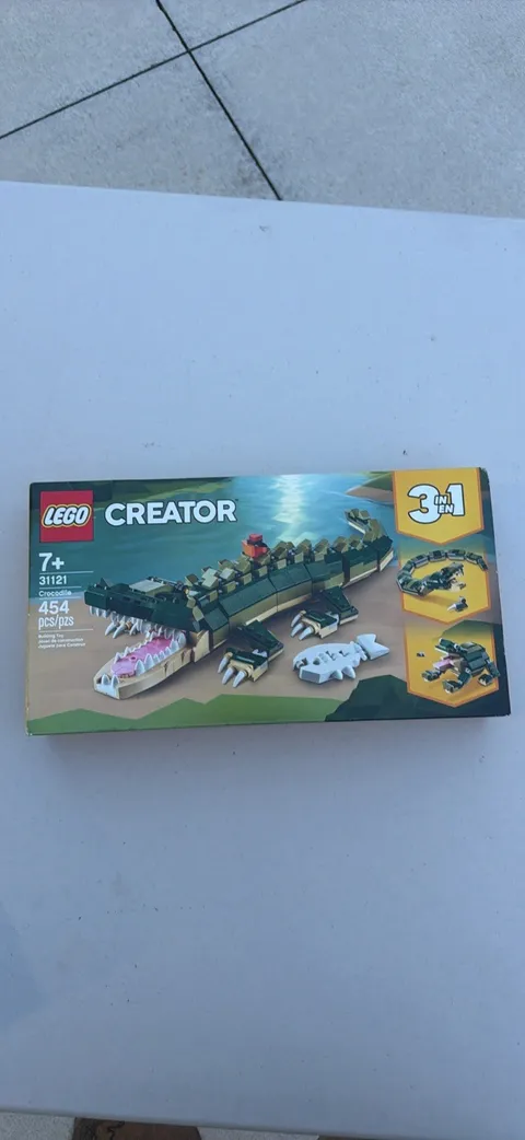 NIB LEGO Creator 3 in 1 Crocodile 31121 Complete Set 454 Pieces Damaged Box 