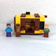 Lego Minecraft Bee Cottage Parts Replacement Plus Mini Figures Incomplete Loose