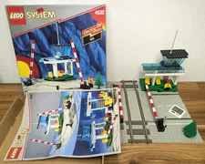 Lego 4532 Manual Level Crossing BOX Box Train 9V Train Train Barrier Classic
