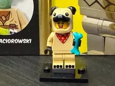 LEGO Minifigure Pug Costume Guy Series 21 col378 Minifig h459