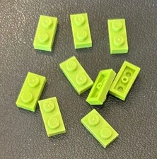 Lego Replacement Parts 3023 Lot 9 Pieces 1x2 Plate Lime Green