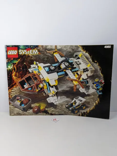 Lego System 4980 Rock Raiders: The Tunnel Transport *Manual Only* Rare Retired