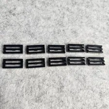 LEGO 2412b Tile Modified 1 x 2 Grille with Bottom Groove Black x10 Genuine