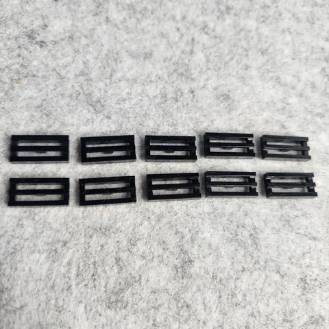 LEGO 2412b Tile Modified 1 x 2 Grille with Bottom Groove Black x10 Genuine