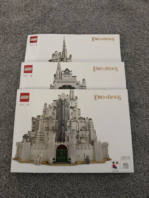 LEGO 11377 Lord of the Ring: Minas Tirith Instruction Manuals Only