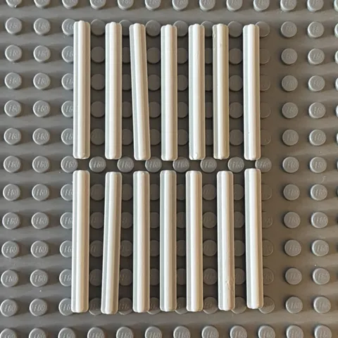 Lego Lot Light Bluish Gray 32073 Technic Axle 5 (lot of 14)