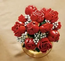 LEGO Botanicals Ramo de Rosas Flores Artificiales - Set de Construcción de Rosas