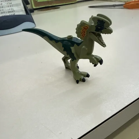 Lego Olive Green Dinosaur Dilophosaurus from Jurassic Park 76958 Set