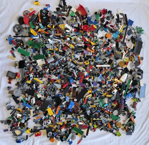 12 Lbs LEGO lot Bulk Blocks, Plates, Assorted Pieces