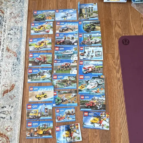 Variety of LEGO CITY Illustrated Instruction Manual Booklets English