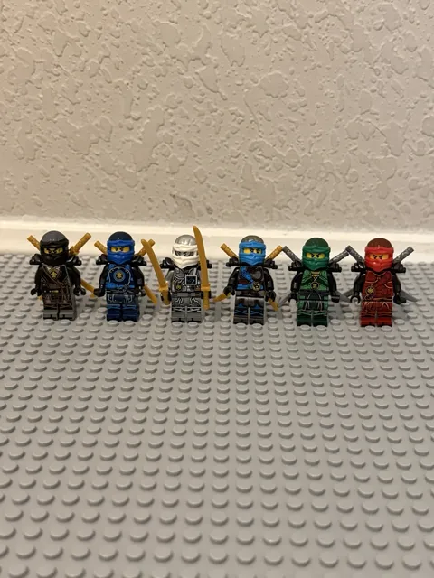 CUSTOM  Zane Lloyd Kai Jay Cole The Hands of Time Ninjago Minifigure Lot of 6!