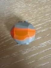 LEGO part 30293 30294 Rock Boulder MARBLED Trans Neon Orange