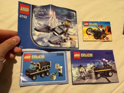 Vintage Lego Instructional Manual - Lot of 4 - *As Shown*