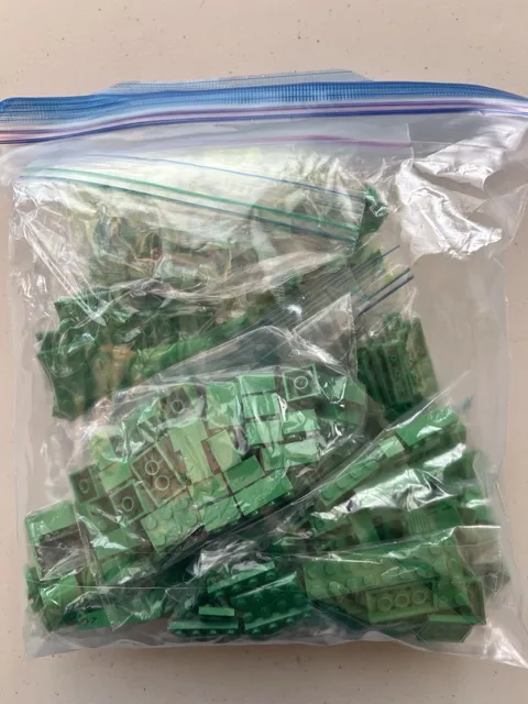 Lego Green Brick Pieces 1lb bulk Lot