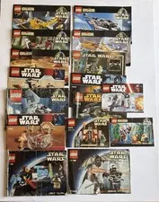 Huge Lot Of 16 LEGO Star Wars INSTRUCTION MANUAL ONLY 