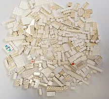 White Legos - One Pound Bulk Lot of Assorted Building Bricks 250-300 Pieces