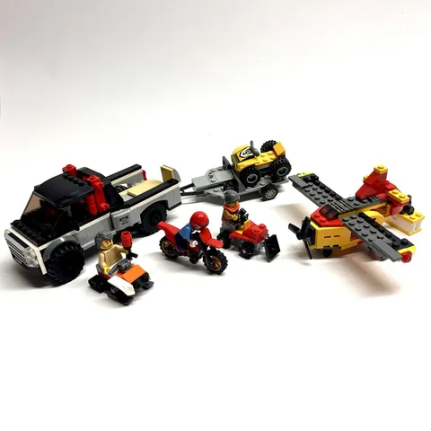 ATV Race Team Dirt Bike Snow Mobile Plow Airplane Truck 4 Wheeler 60148 LEGO Lot