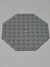 LEGO Plate Light Bluish Gray ● 10 X 10 Octagonal ● 89523 ● QTY 1
