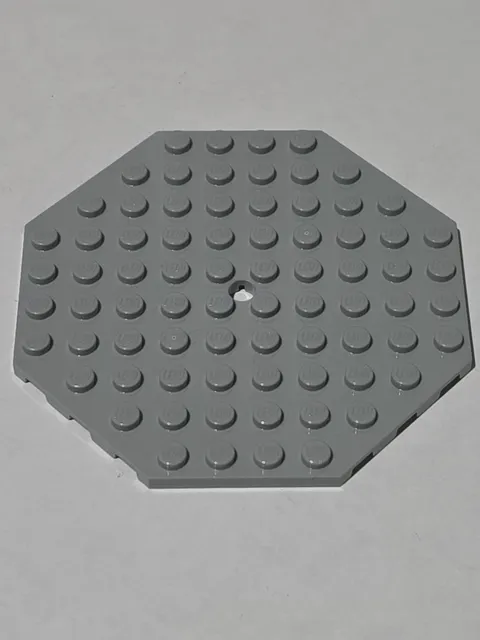 LEGO Plate Light Bluish Gray ● 10 X 10 Octagonal ● 89523 ● QTY 1